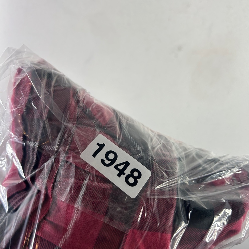 Eileen West womans in full swing nightgown new red pink plaid flannel Pjs dress - Picture 15 of 16